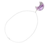 NTALJC 1 Ensemble De Chaînes De Clavicule En Alliage Chaîne De Cou Simple En Cristal Bijoux De Cou Pour Femme Pendentif De Clavicule Violet