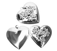 NTALJC 1 jeu Boîte À Pendentif Photo Pte-Médaillon Dé Collier Personnalisé Médaillon À Clé Collier À Médaillon Photo Bijoux Commématifs Pour Femmes Qui Contiennent 2 pièces