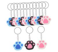 NTALJC 1 Jeu Pte-clés Enfants Nom Chaîne De Clés Chien Chain De Clé Mignonne Keychains Pour Femmes Accessoires De Breloques De Sac À Main Pendentifs Sac À Métal 15 Pièces