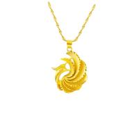 NTALJC 1 Pièce collier femme colliers pour femmes plaqué bijoux femme chaîne de clavicule pendentif en fme de paon pendentif cou collier créatif Dé