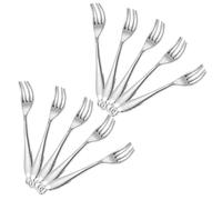 NTALJC 10pcs Antique Fork Charms for Jewelry Crafting Vintage Pendant for Bracelets Necklaces Keychains Wedding