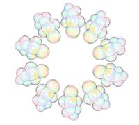 NTALJC 10pcs DIY Craft Beads Cloud Charms Acrylic Beads Loose Spacers for Necklace Bracelet
