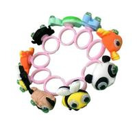 NTALJC 12pcs Creative Cartoon Animal Rings Fun Moving Eyes Finger Props Durable Resin for Unique Party Patterns for Distinctive Play