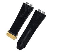 NTALJC 17 * 27mm Genuine Leather Rubber Silicone Watchband For Big Bang 42mm 441 440 Calfskin Quick Release Watch Strap