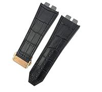 NTALJC 17 * 27mm Genuine Leather Rubber Silicone Watchband For Big Bang 42mm 441 440 Calfskin Quick Release Watch Strap