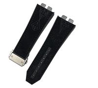 NTALJC 17 * 27mm Genuine Leather Rubber Silicone Watchband For Big Bang 42mm 441 440 Calfskin Quick Release Watch Strap