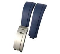 NTALJC 19mm 20mm 21mm Rubber Watch band for Yacht Master GMT Strap OYSTERFLEX DEEPSEA Silicone Watchband Tools