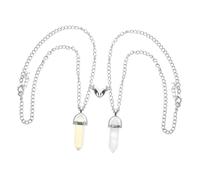 NTALJC 1Paire Colliers de Couple Hexagonal Aimantée Pendentifs pour Design Durable et Élégant Intime à Offrir