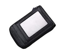 NTALJC 1pc Man Purse for Men Leather Card Holder Cellphone Purse Backpack Purse Blocking Wallet Bag Holders Stainless Steel Cards Pack Protective Sleeve Clip Card Case Shielding Bag Brown