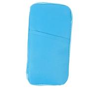 NTALJC 1pc Wallet Zip Card Holder Travel Case Canvas Zipper Pouch Credit Bag Coin Purse Document Holder Stylish Passport Holder Zipper Bag Canvas Holder Travel Purses Zip Holder Slot Blue