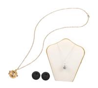 NTALJC 2 Pièces Ensemble Les Filles Femdophile Ensemble De Bijoux Créatifs Diffuseurs D'Aromathérapie Diffuseur D'Huiles Essentielles Collier Médaillon De Parfum Collier De Roche De Lave