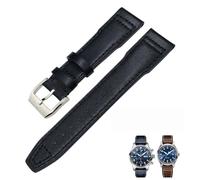 NTALJC 20mm 21mm 22mm Genuine Leather Watchband Fit for IWC Pilot's Watch IW3777 PORTOFINO Mark 18 Black Blue Brown Strap Bracelets Men