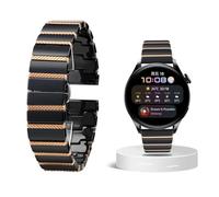 NTALJC 20mm 22mm Luxury Ceramic Steel Black Straps Watch Band Bracelet Wristband Belt