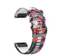 NTALJC 22 26mm Wristband Strap for Fenix 7 7X 5 5X 6 6X Pro Epix 935 Smart Watch Printed Sport Quick Release Silicone Watchband