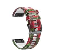 NTALJC 22 26mm Wristband Strap for Fenix 7 7X Epix/Coros VERTIX VERTIX2 Smart Watch Printed Sport Quick Release Silicone Band