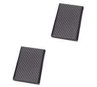 NTALJC 2pcs Stainless Steel Credit Card Credit Holders for Fathers Day Fathets Day Compact Credit Card Holder Anti- Holder Trendy Purse Stainless Steel Holder