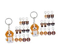NTALJC 2sets Cute Dachshund Keyring Dog Paw Party Favor Animal Keychain Portable Decorative Pendant 12pcs*2