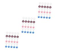 NTALJC 3 Ensembles Pte-clés Pour Femme Chain De Clé Mignonne Chaîne De Clés Chien Enfants Nom Pendentifs Sac À Accessoires De Breloques De Sac À Main Métal 15 Pièces * 3