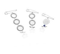 NTALJC 3 Pièces Pendent à Cadre Photo Mémial Mariées Mariage Bouquet Pour La Mariée Faire La Fête Bouquets De Mariée Charme Mignon Pendentif Photo Un Verre