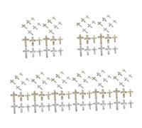 NTALJC 300 Pièces Vernis à Ongles Déc Breloque à Ongles Croisés Breloques Croix Pour Les Ongles Fournitures De Nail Art Charme De Zinc Fournitures Pour Les Ongles 3d