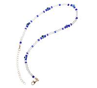 NTALJC 3pcs Beaded Clavicle Chain for Women Girls Summer Beachy Evil Eye Pearl Jewelry