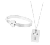 NTALJC 3pcs Key Couples Trendy Charm Titanium Steel