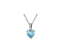 NTALJC 925 Pendant Necklace for Womens Heart Shaped Green Pendant Necklace with Cubic Zirconia