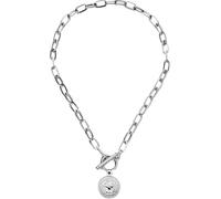 NTALJC 925 SterlingCoin Toggle For Women, Toggle Paperclip Chain Padlock - Lock And Key, Heart, Coin Chain Necklace