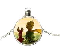 NTALJC 925 SterlingFox For Women And Men, Fox Under The Moon Little Prince Glass Dome Necklace, Fox Girl Initial Necklace, Fox Jewelry For Women, Jewelry
