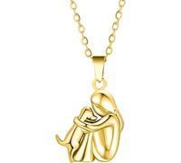 NTALJC 925 SterlingHug For Women And Men, Hugged Dog Necklace, Mom And Child Hug, Hug Angel Wings Pendant, Two Hands Hugs And Kisses Necklace, Hugging For Women
