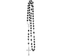 NTALJC 925 SterlingReligious Rosary For Women And Men - Catholic Cross Rosary Beads Pendants ReligiousNecklace, Virgin Mary Jesus Cross Long Beads