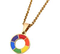 NTALJC 925 SterlingTrans For Unisex,Rainbow Gay Lesbian Lgbt Gay Pride Flags, Bisexual Necklace, Transgender Necklace, Double Venus Holiday