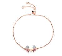 NTALJC Angel Bracelet Adjustable Chain Heart Charm Lovers Gift Bracelet For Women