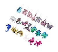NTALJC Animal Keychains 20pcs Miss Metal Car Key Suitcase Party Favors