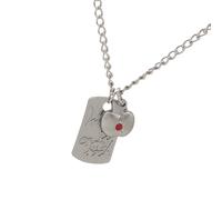 NTALJC avec pendentif à la mode - Personnage de dessin animé - Bijoux de cou - Carte carrée - Créatif - Anniversaire