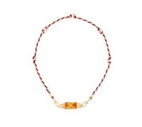 NTALJC avec pendentif en fme de carte de tarot dé délicat pour homme et femme, pendentif pte-bonheur arc-en-ciel avec chaîne tressée