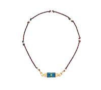 NTALJC avec pendentif en fme de carte de tarot dé délicat pour homme et femme, pendentif pte-bonheur arc-en-ciel avec chaîne tressée