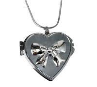 NTALJC avec pendentif en fme de cœur avec nœud papillon pour femme à la mode