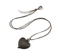 NTALJC avec pendentif en fme de cœur en bois robuste pour les amateurs de mode qui aiment la nature, usage quotidien