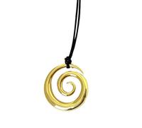 NTALJC avec pendentif en métal robuste à longueur réglable avec motif spirales Accessoire pour tenues tendance automne hiver