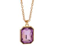 NTALJC avec pendentif géométrique - Décation élégante pour femme - Artisanat en alliage robuste avec des motifs en oxyde de zirconium
