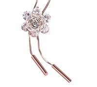 NTALJC avec pendentif papillon et fleur en oxyde de zirconium pour femme avec longue chaîne réglable pour un look élégant