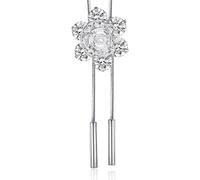 NTALJC avec pendentif papillon et fleur en oxyde de zirconium pour femme avec longue chaîne réglable pour un look élégant