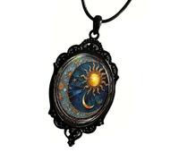 NTALJC avec pendentif soleil et lune délicat pour un rendez-vous galant, pour un usage quotidien ou des occasions spéciales