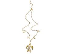 NTALJC avec pendentif ttue en perles d'eau douce de style français pour femme