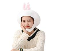 NTALJC Bear Hat Animal Ears Stuffed Toy Cosplay Headgear Cap Mens Beanies