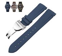NTALJC Bracelet de montre en caoutchouc naturel 20 mm 22 mm spécial pour Tudor Black Bay 1958 39 mm 41 mm GMT Pelagos Pin/boucle pliable Bracelet en caoutchouc