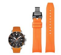 NTALJC Bracelet de montre étanche en silicone pour T120417 T120407 - Cadran à quartz - 22 mm