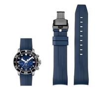 NTALJC Bracelet de montre étanche en silicone pour T120417 T120407 - Cadran à quartz - 22 mm