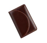 NTALJC Case Holder Business Cards Holder Tarjetero para Hombre Business Card Holder for Men Book Cases Business Holder Leather Business Book Business Organizer Name Case Coffee